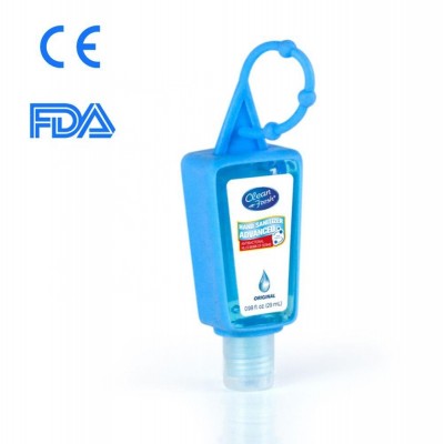 brand hand sanitizer with clip keychain